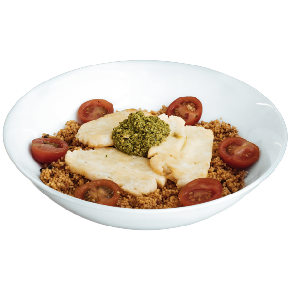 diet food delivery - Baked Halloumi With Green Pesto