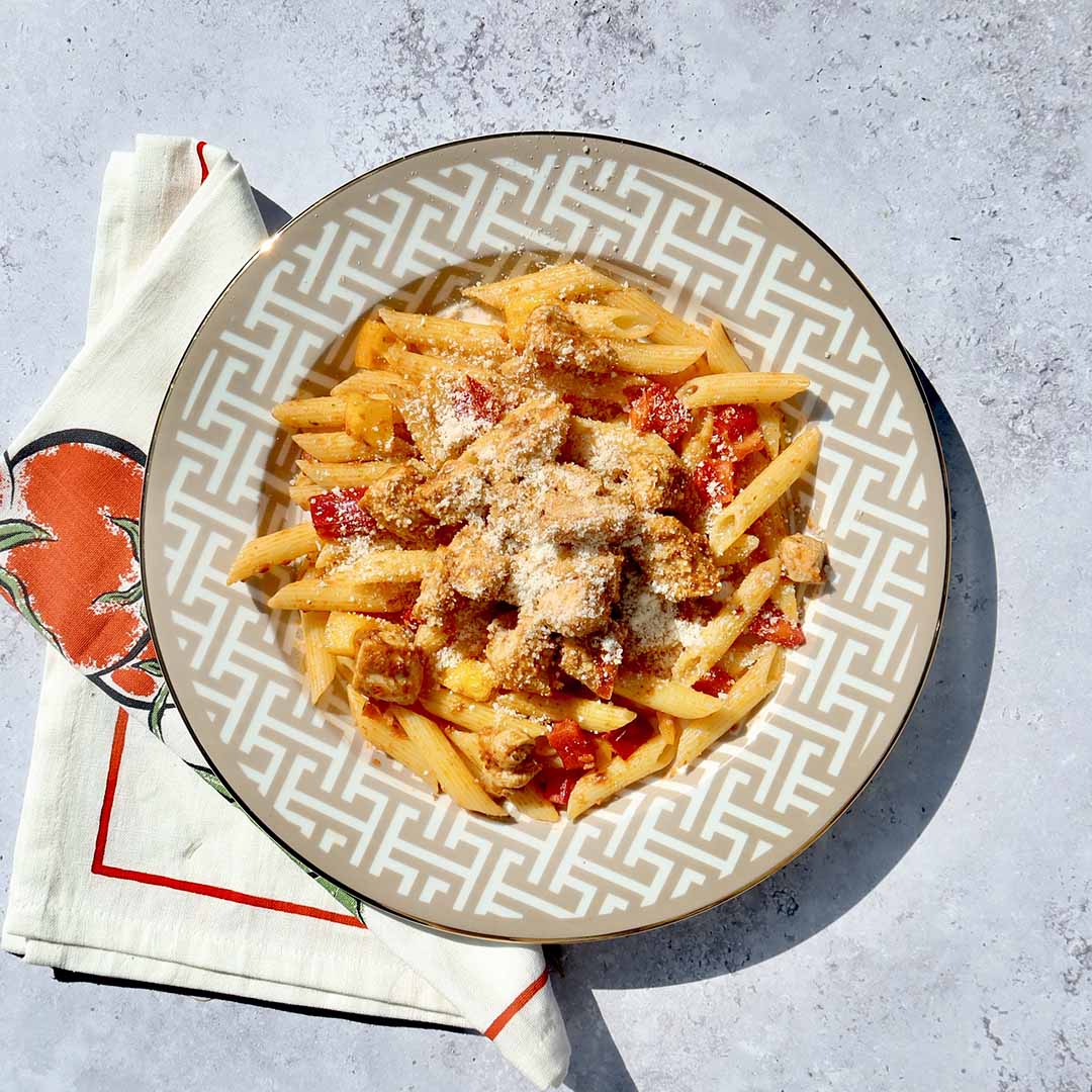 Italian Chicken With Cheesy Pasta