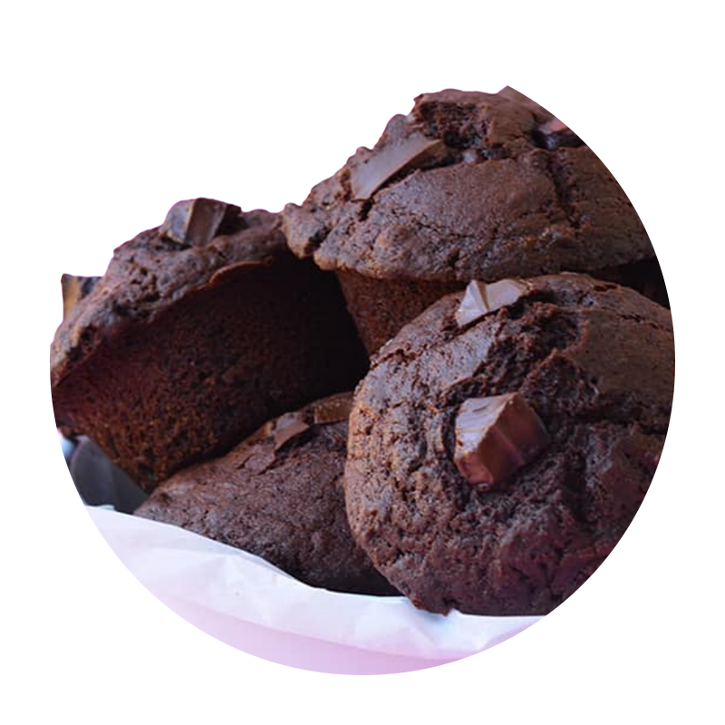 Mini Double Chocolate Muffins